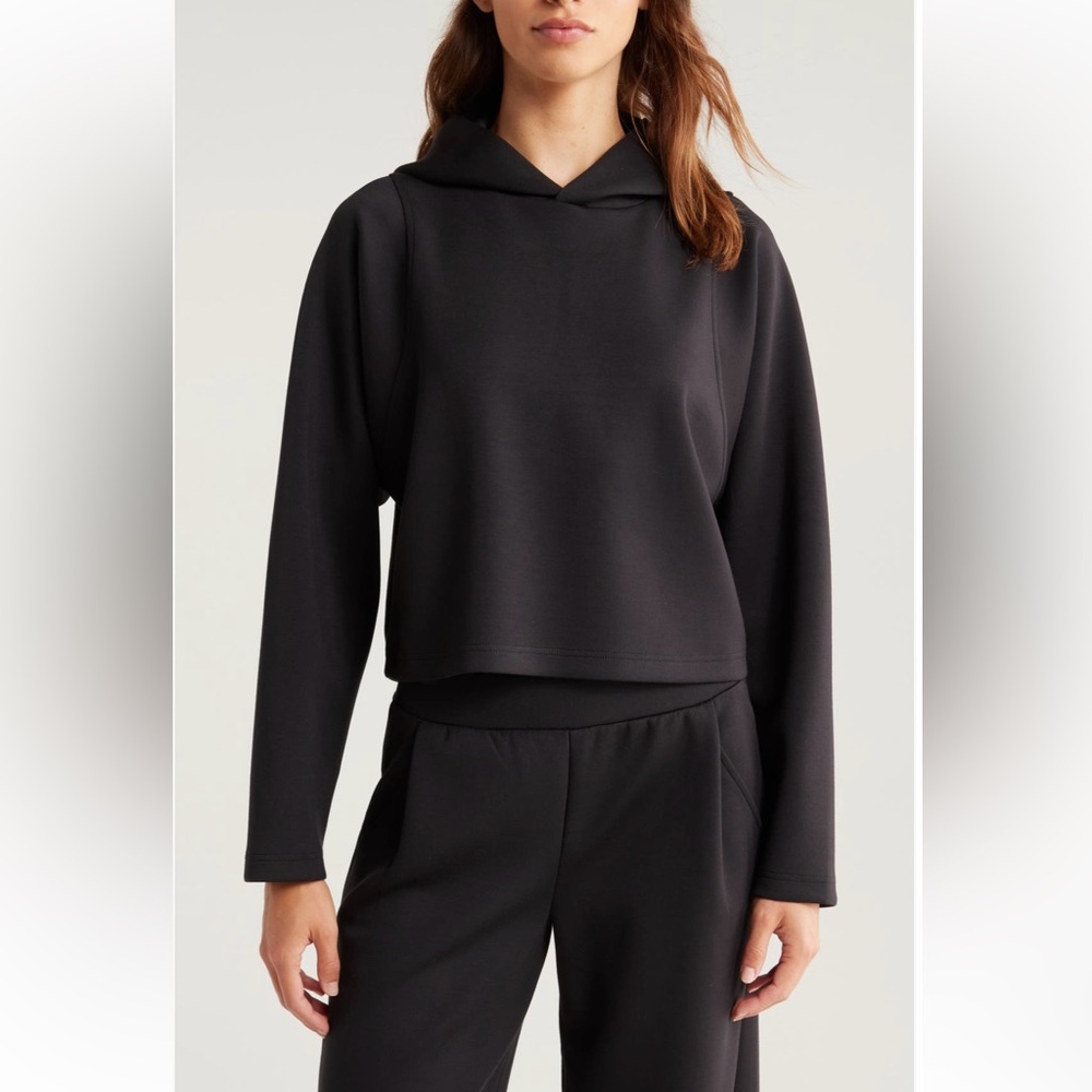 Zella Luxe Boxy Hoodie cropped sweatshirt